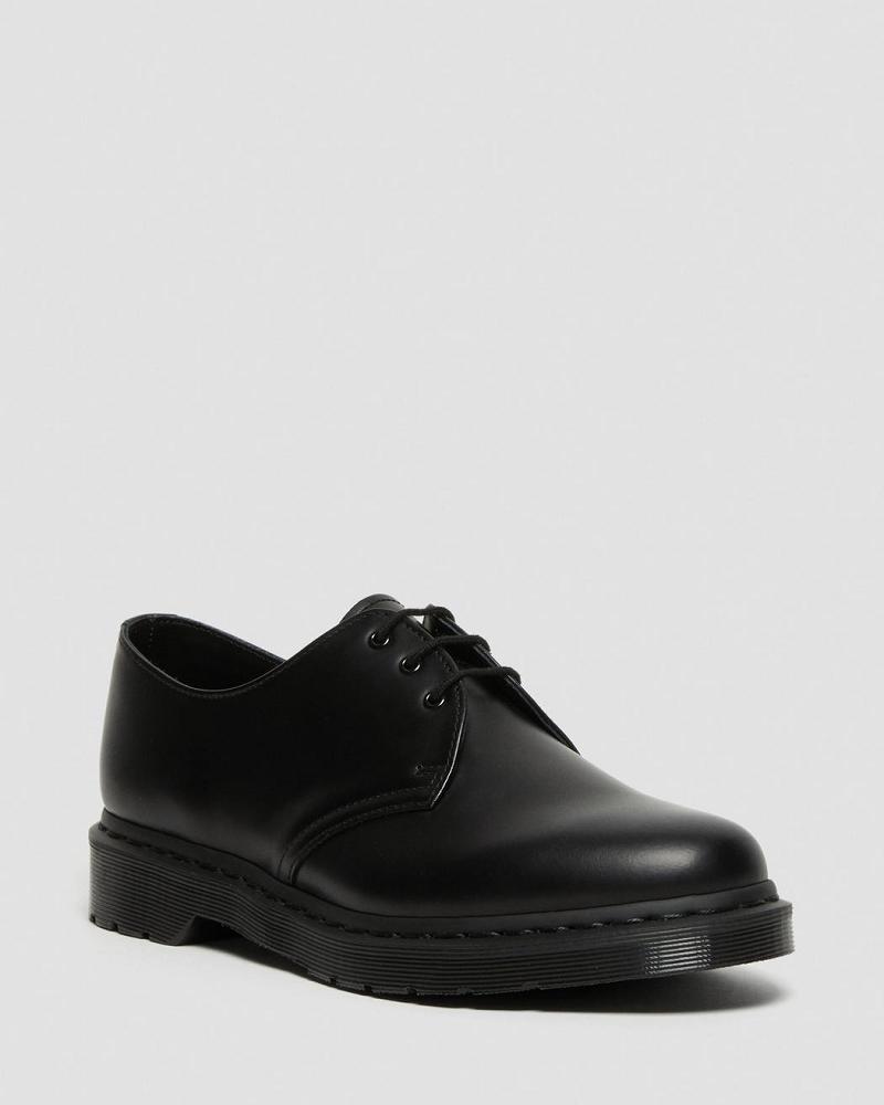 Dr Martens 1461 Mono Smooth Læder Oxford Sko Dame Sort | DK 360JPQ